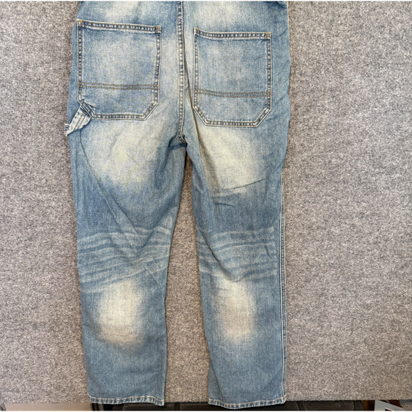 BDG Overalls Women 27 Blue Faded Denim Outdoor Utility Pockets Carpenter Y2K 90s - Picture 10 of 12
